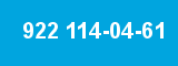 922 114-04-61